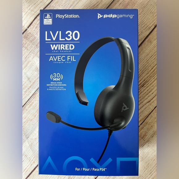 PDP Gaming LVL30 Headset With Noise Cancelling Microphone: Black - - Picture 1 of 7